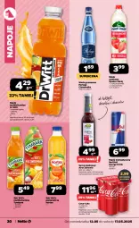 Gazetka promocyjna Netto - Od Poniedziałku - Gazetka - ważna od 17.05 do 17.05.2025 - strona 20 - produkty: Sok, Ser, Napój energetyczny, Red Bull, Truskawki, Cytryny, Coca-Cola, Zdrowie, Napoje, Woda gazowana, Tymbark, Syrop, Deser, Woda, Napój, Cisowianka, Hortex
