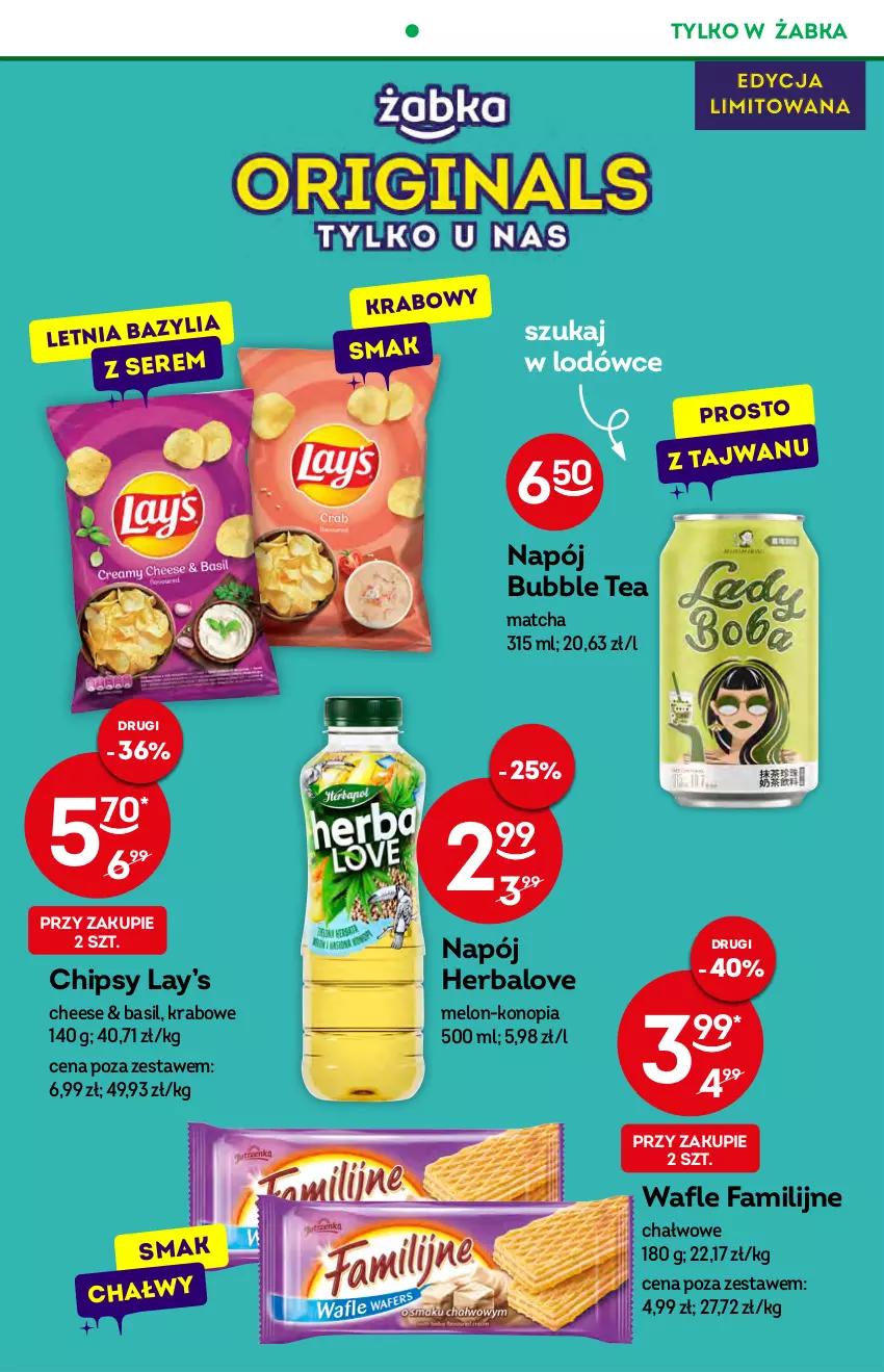 Gazetka promocyjna Żabka - ważna 17.08 do 23.08.2022 - strona 25 - produkty: Chipsy, Fa, Lay’s, Melon, Napój, Ser, Wafle