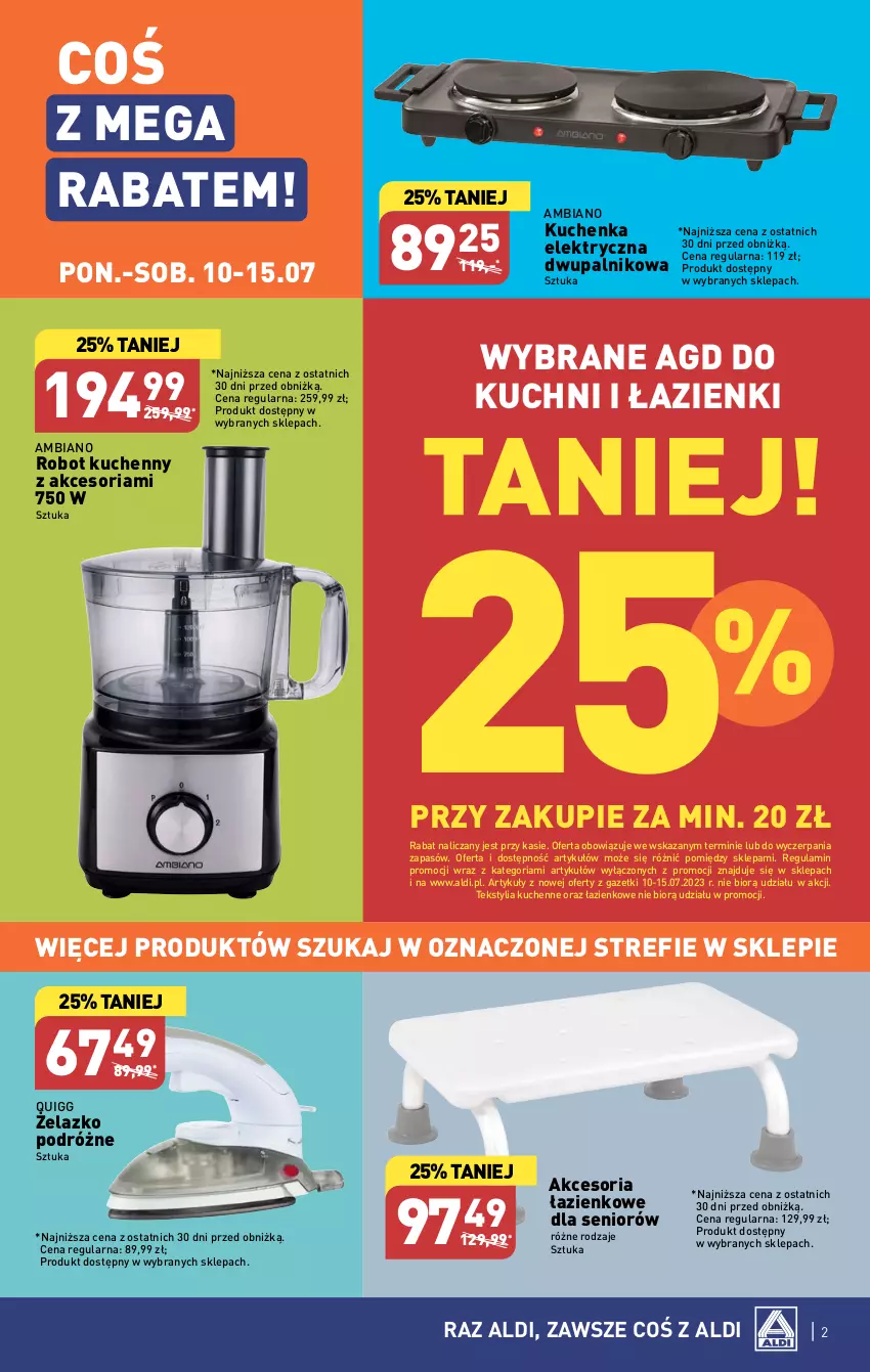 Gazetka promocyjna Aldi - COŚ do domu i nie tylko - ważna 12.07 do 15.07.2023 - strona 2 - produkty: Robot