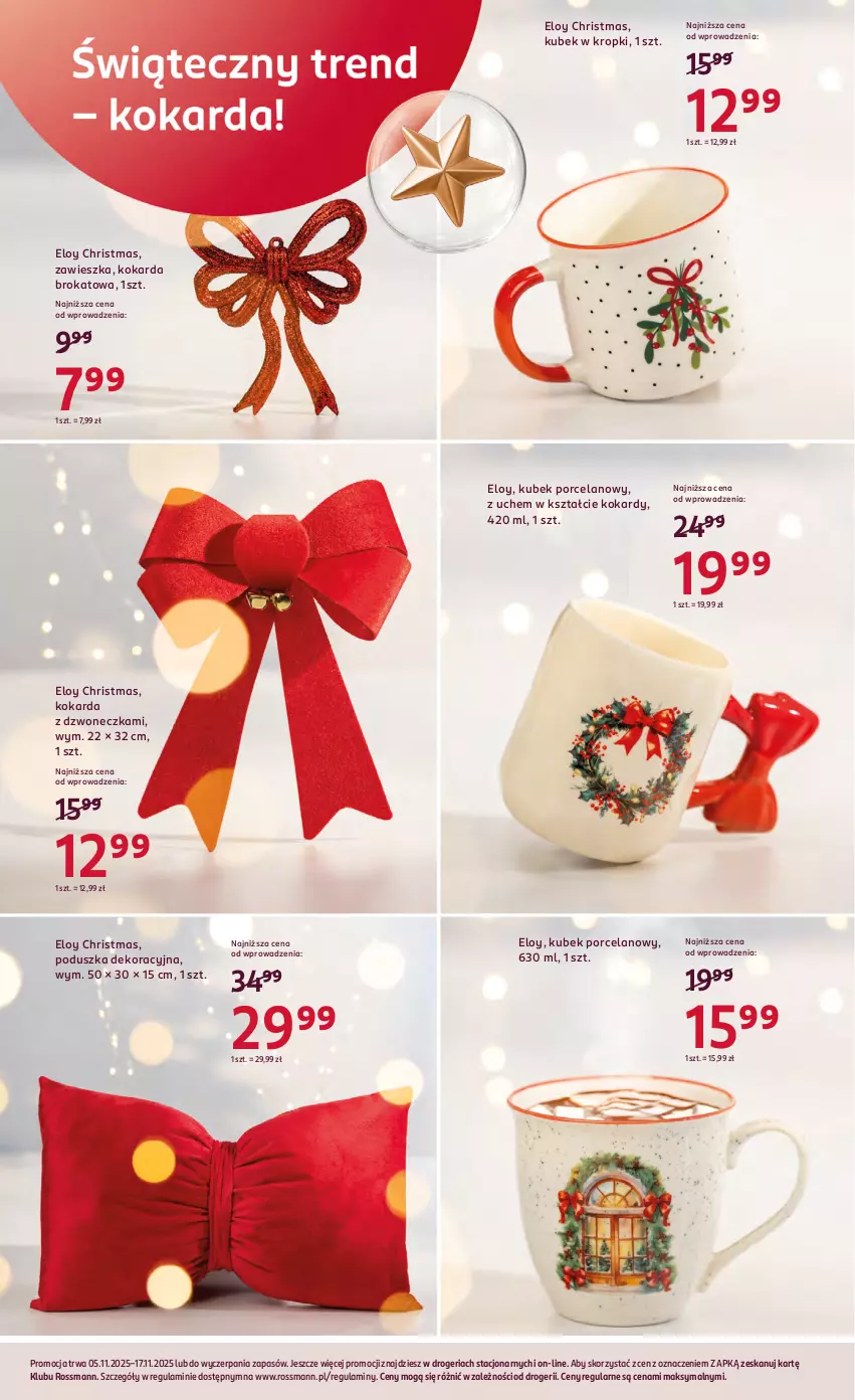 Gazetka promocyjna Rossmann - 5 listopada - ważna 05.11 do 17.11.2025 - strona 15 - produkty: Kubek, Poduszka, Poduszka dekoracyjna, Por