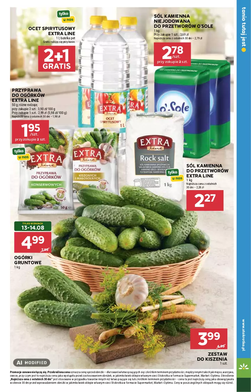 Gazetka promocyjna Stokrotka - Market - ważna 13.08 do 19.08.2026 - strona 23 - produkty: Gra, Grunt, Mięso, Ocet, Optima, Owoce, Sól, Warzywa
