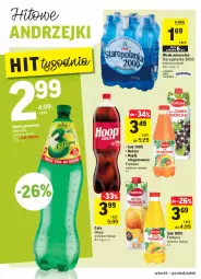 Gazetka promocyjna Intermarche - Gazetka promocyjna - Gazetka - ważna od 29.11 do 29.11.2021 - strona 28 - produkty: Hoop, Sok, Fortuna, Woda mineralna, Napój niegazowany, Staropolanka, Woda, Napój, Nektar