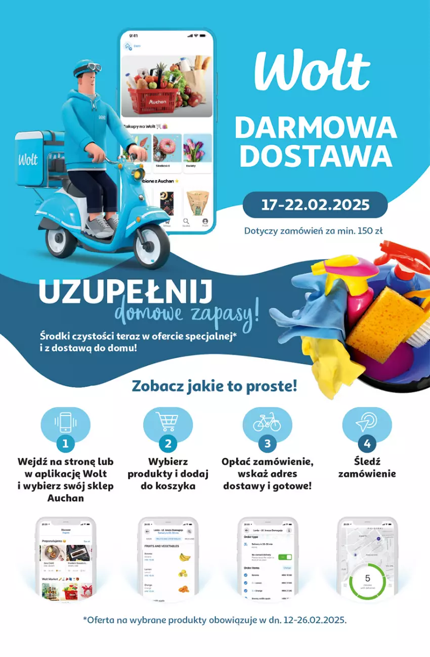 Gazetka promocyjna Auchan - z MAŁĄ CENKĄ dźwigniesz więcej! Hipermarket - ważna 13.02 do 19.02.2025 - strona 43 - produkty: Dres, Kosz, Tera