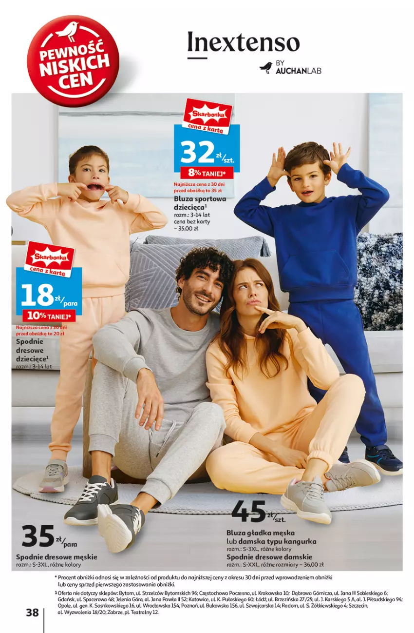 Gazetka promocyjna Auchan - z MAŁĄ CENKĄ dźwigniesz więcej! Hipermarket - ważna 13.02 do 19.02.2025 - strona 46 - produkty: Acer, Bluza, Cars, Dres, Dzieci, Por, Sos, Spodnie, Spodnie dresowe, Sport