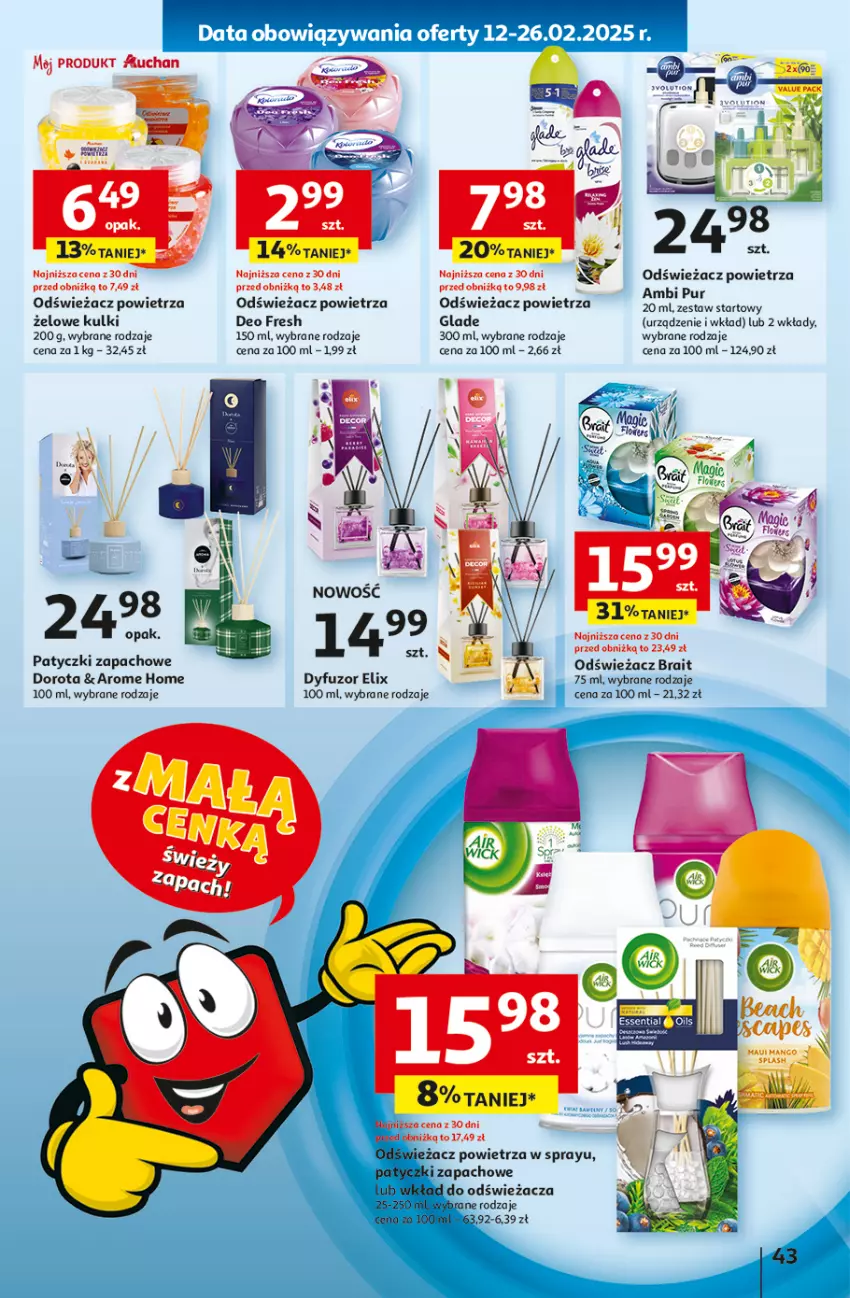 Gazetka promocyjna Auchan - z MAŁĄ CENKĄ dźwigniesz więcej! Hipermarket - ważna 13.02 do 19.02.2025 - strona 51 - produkty: Ambi Pur, Mango, Pur