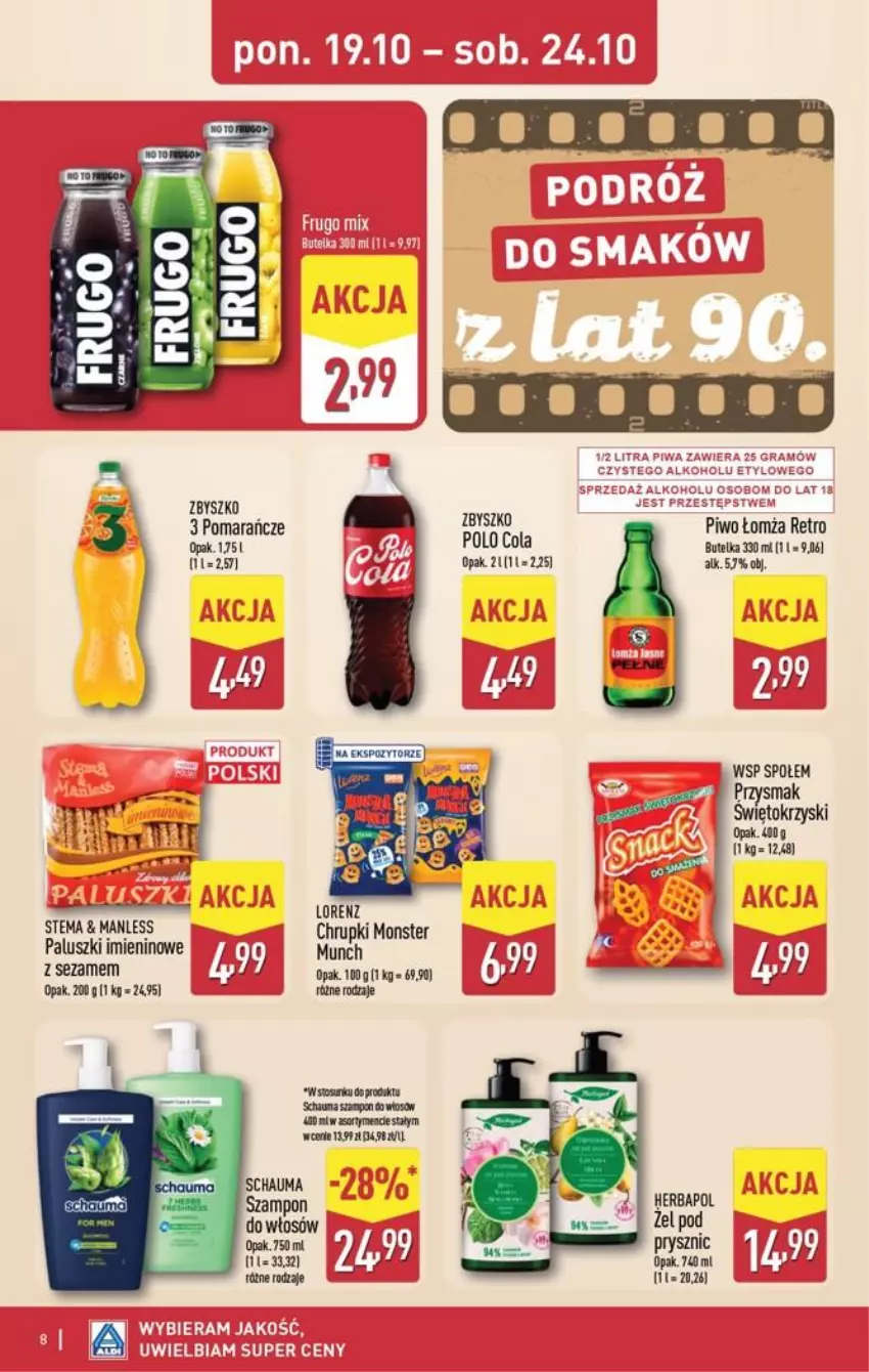 Gazetka promocyjna Aldi - Smakowita podróż - ważna 19.10 do 24.10.2026 - strona 8 - produkty: Gra, Herbapol, Lorenz, Piwa, Piwo, Pomarańcze, Schauma, Sól