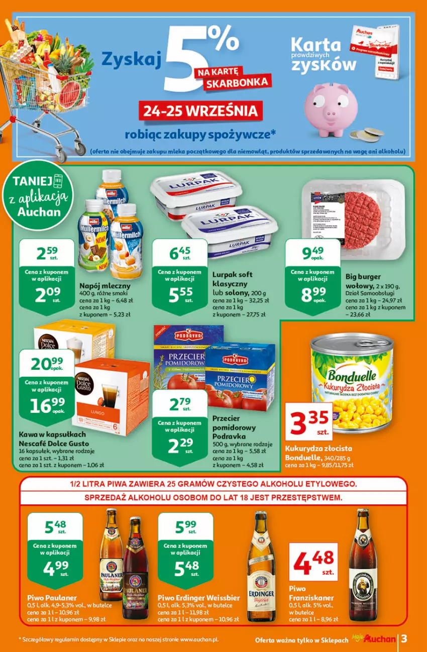 Gazetka promocyjna Auchan - Oszczędzanie z aplikacją Moje Auchan - ważna 23.09 do 29.09.2021 - strona 3 - produkty: Fa, Top
