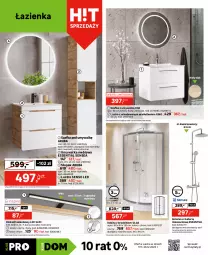 Gazetka promocyjna Leroy Merlin - Gazetka Leroy Merlin - Gazetka - ważna od 26.12 do 26.12.2023 - strona 22 - produkty: Bateria umywalkowa, Ser, Por, Szafka pod umywalkę, Słupek, Deska wolnoopadająca, Tran, Szafka, Sport, Bateria, Brodzik, Umywalka, Drzwi, Lustro, LG, Fa