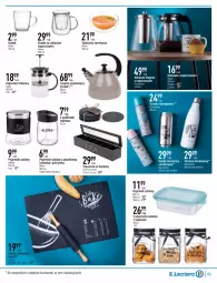 Gazetka promocyjna E Leclerc - Gazetka - ważna od 30.01 do 30.01.2022 - strona 9 - produkty: Pojemnik szklany, Dzbanek, Zaparzacz, Cukier, Czajnik, Termos, Kawa, Salaterka, Pojemnik, Kubek, Herbata