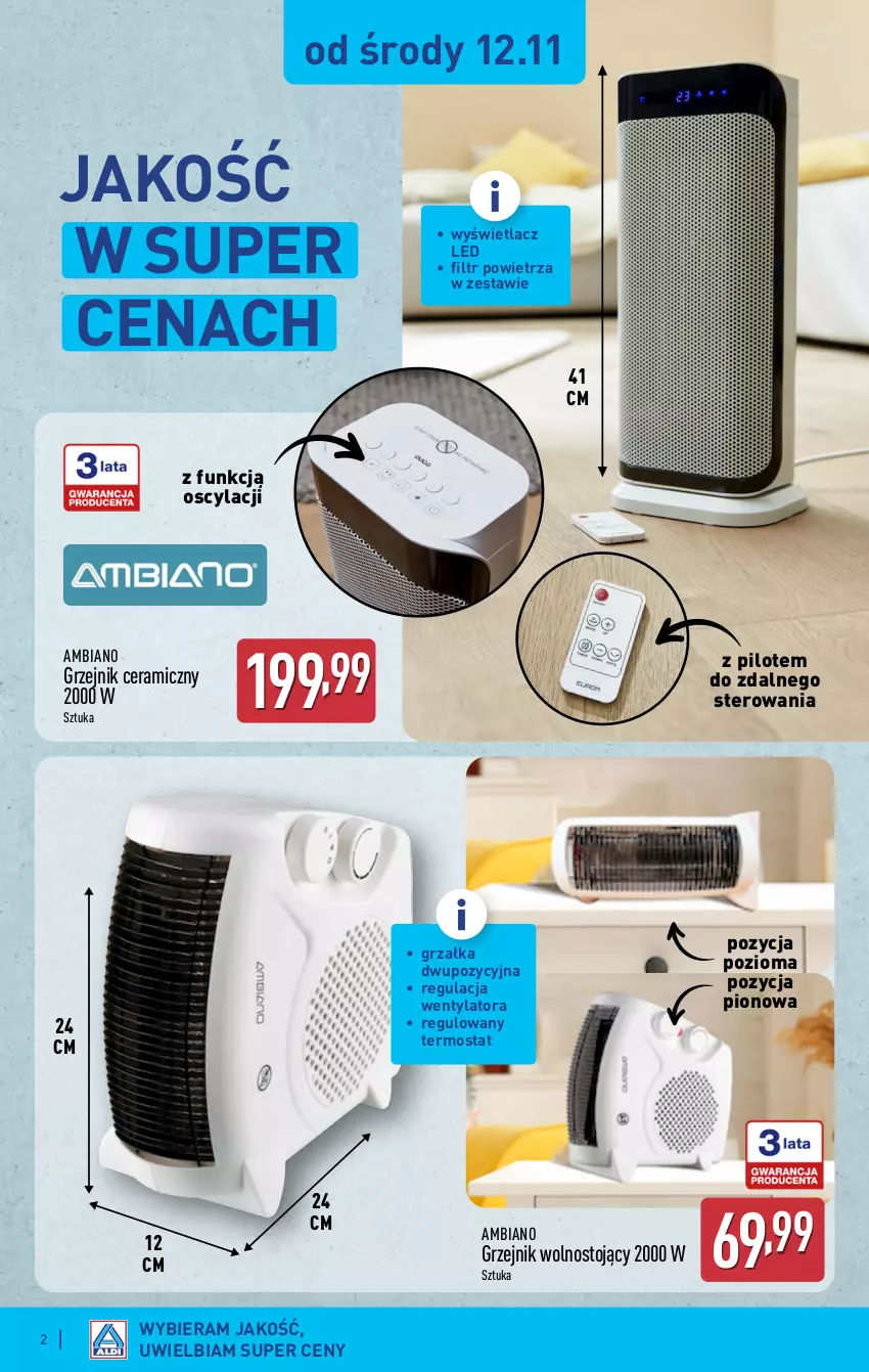 Gazetka promocyjna Aldi - Pełna oferta - ważna 12.11 do 15.11.2025 - strona 2 - produkty: Grzałka, Grzejnik, Termos