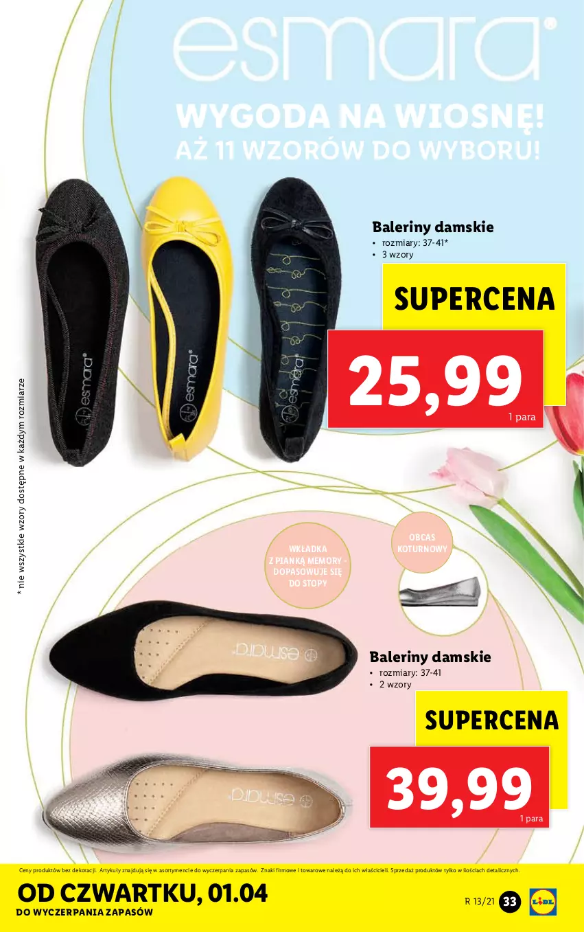 Gazetka promocyjna Lidl - GAZETKA - ważna 29.03 do 03.04.2021 - strona 33 - produkty: Baleriny, Top