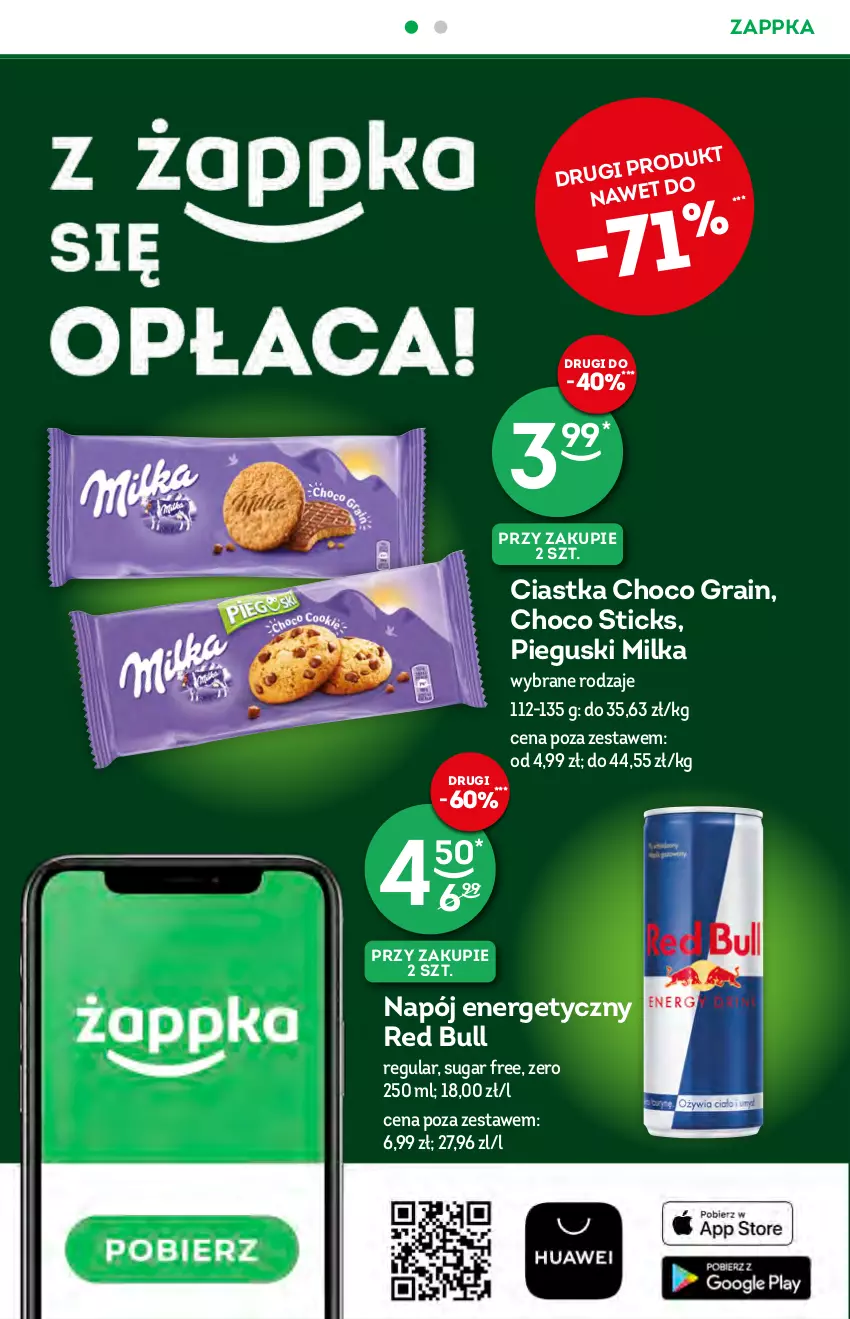 Gazetka promocyjna Żabka - ważna 18.08 do 24.08.2021 - strona 8 - produkty: Ciastka, Gra, Milka, Napój, Napój energetyczny, Red Bull