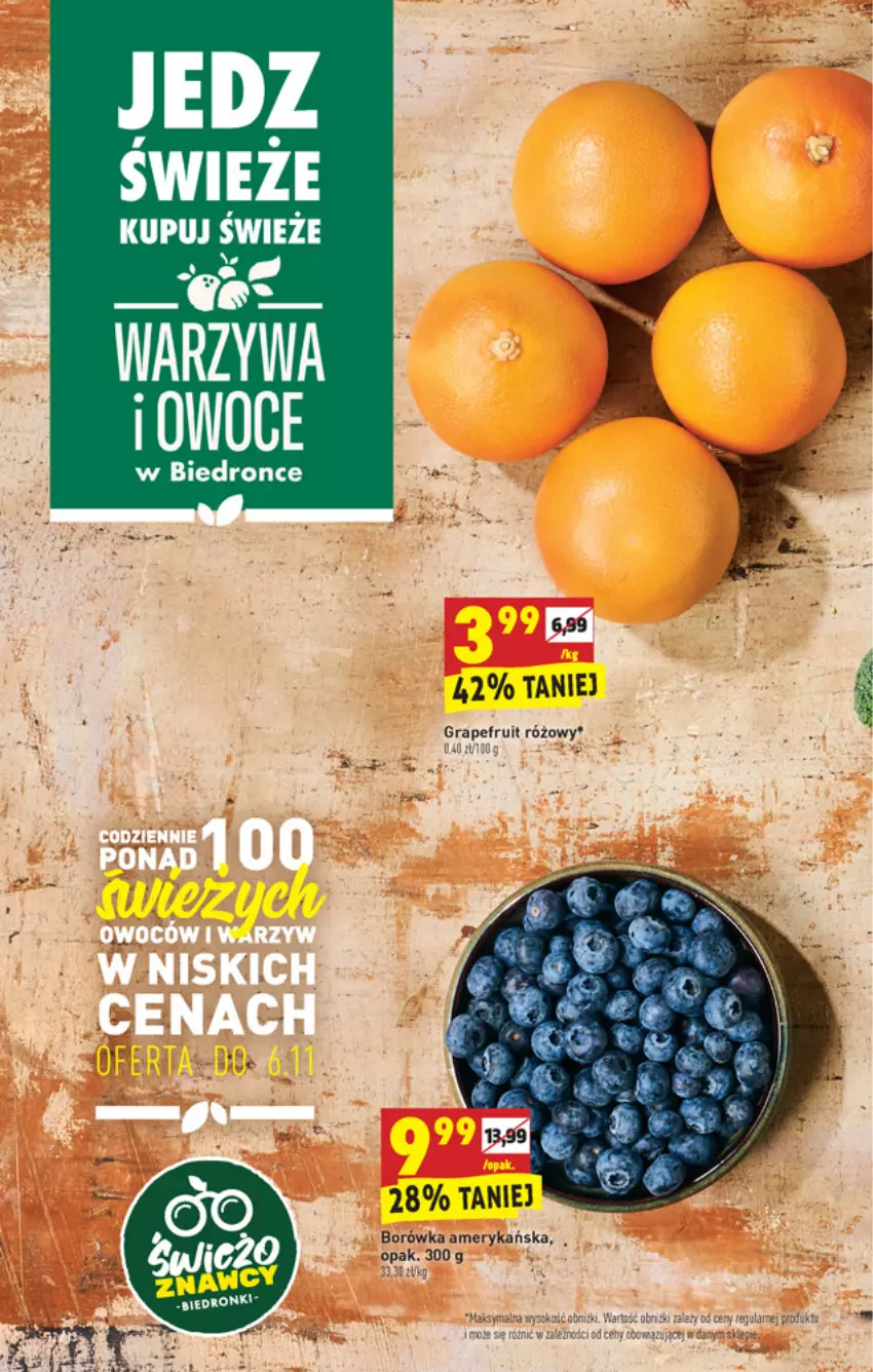 Gazetka promocyjna Biedronka - W tym tygodniu - ważna 04.11 do 10.11.2021 - strona 12 - produkty: Borówka, Borówka amerykańska, Gra, Owoce, Warzywa, Warzywa i owoce