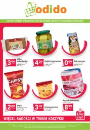 Gazetka promocyjna Odido - Super Oferty! - Gazetka - ważna od 08.09 do 08.09.2022 - strona 1 - produkty: Sok, Ser, Ogórki konserwowe, Chipsy, Kosz, Ręcznik, Chleb