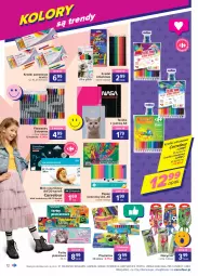 Gazetka promocyjna Carrefour - Gazetka Szkoła modna różnorodna - Gazetka - ważna od 04.09 do 04.09.2021 - strona 12 - produkty: Ser, Noż, Nożyczki, Papier, Flamastry, Plastelina, Fa