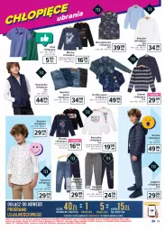 Gazetka promocyjna Carrefour - Gazetka Szkoła modna różnorodna - Gazetka - ważna od 04.09 do 04.09.2021 - strona 19 - produkty: Sweter, Spodnie jeans, Kurtka, Kosz, Koszula, Koszulka, Kamizelka, Spodnie
