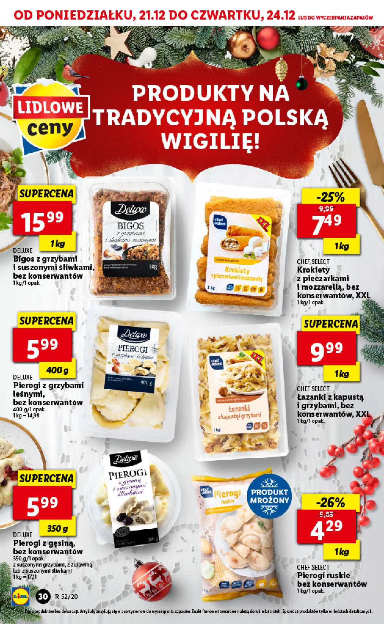 Gazetka promocyjna Lidl - wigilia - ważna 21.12 do 24.12.2020 - strona 30