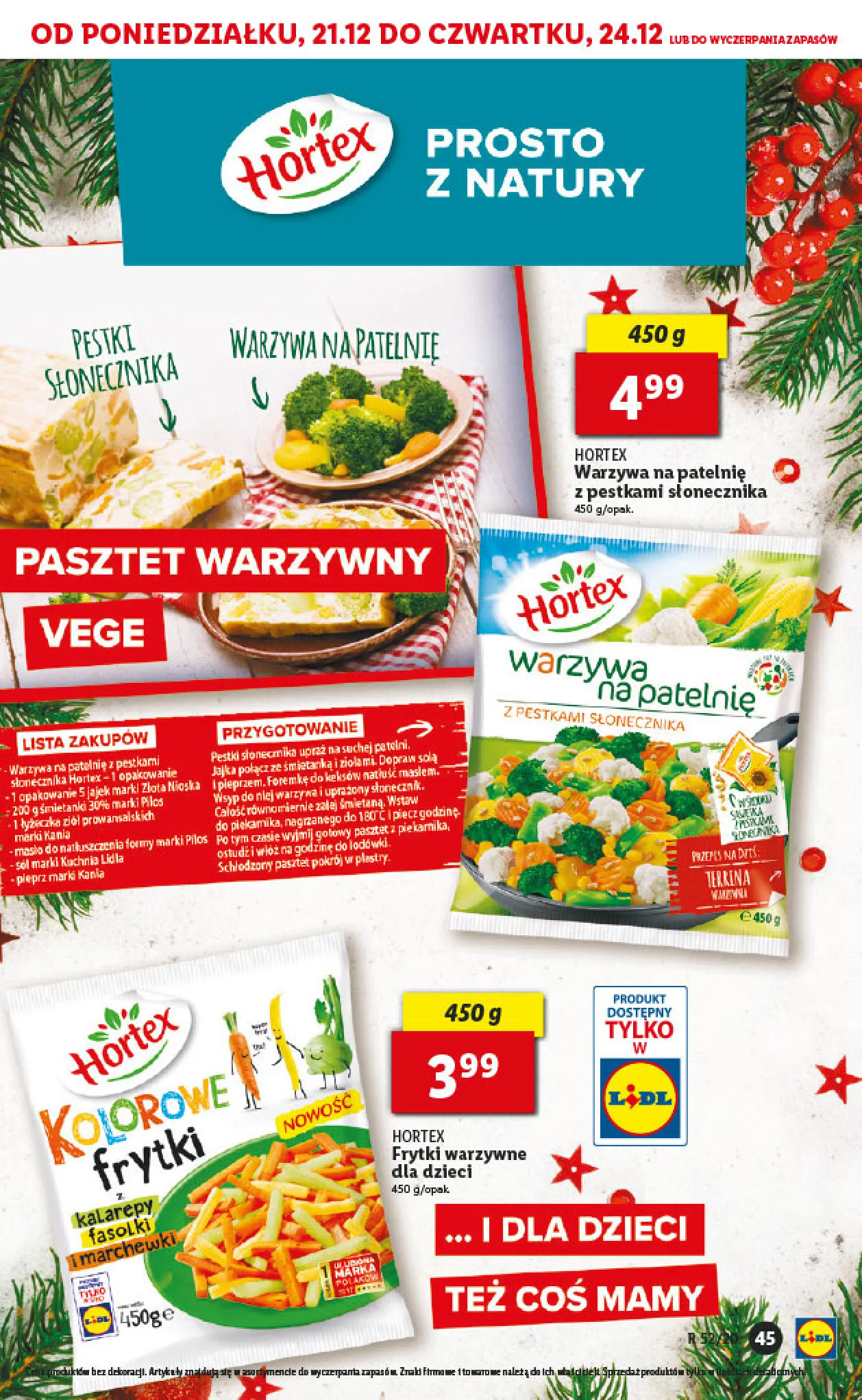 Gazetka promocyjna Lidl - wigilia - ważna 21.12 do 24.12.2020 - strona 45