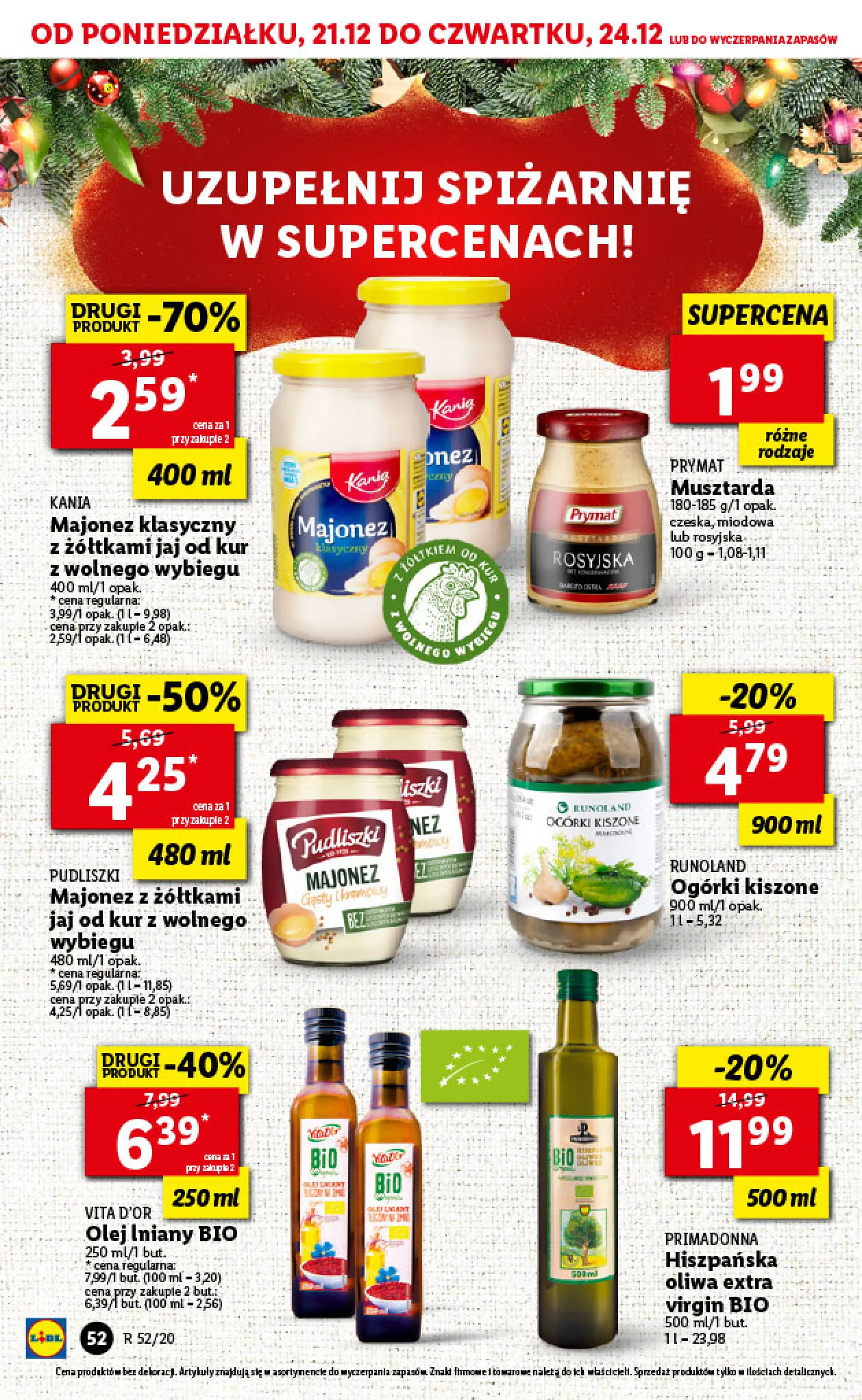 Gazetka promocyjna Lidl - wigilia - ważna 21.12 do 24.12.2020 - strona 52