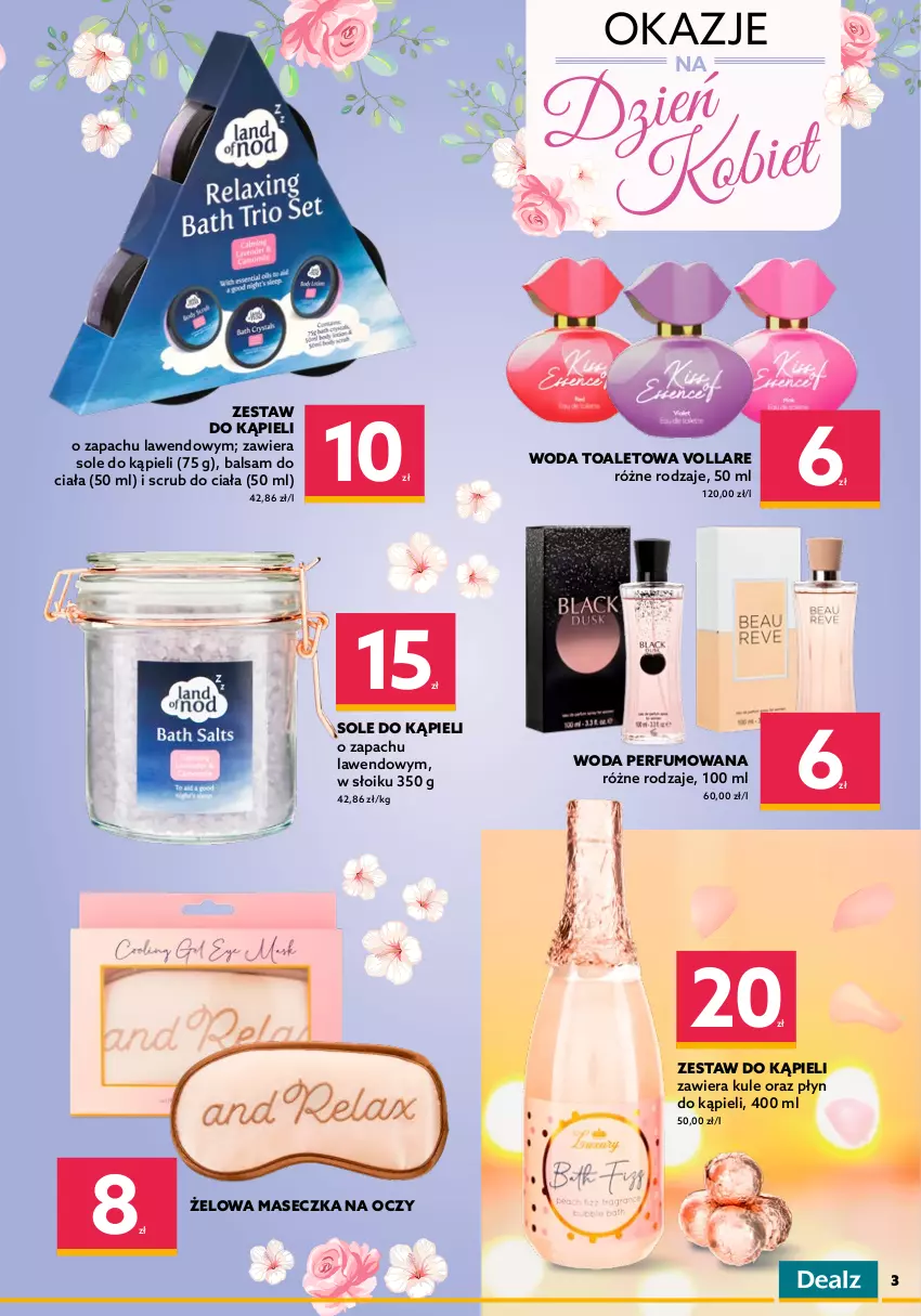 Gazetka promocyjna Dealz - NOWA GAZETKAMega Marki Mini Ceny - ważna 23.02 do 08.03.2022 - strona 3 - produkty: Balsam do ciała, Czekolada, Fa, Ferrero, Ferrero Rocher, Merci, Perfum, Płyn do kąpieli, Praliny, Raffaello, Toblerone, Woda, Woda perfumowana, Woda toaletowa