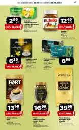 Gazetka promocyjna Netto - Gazetka - ważna od 29.10 do 29.10.2023 - strona 9 - produkty: Earl Grey, Nutella, Sok, Kawa ziarnista, Kawa mielona, Kawa, Dilmah, Herbata czarna, Ferrero, Mocca Fix Gold, Woseba, Herbata