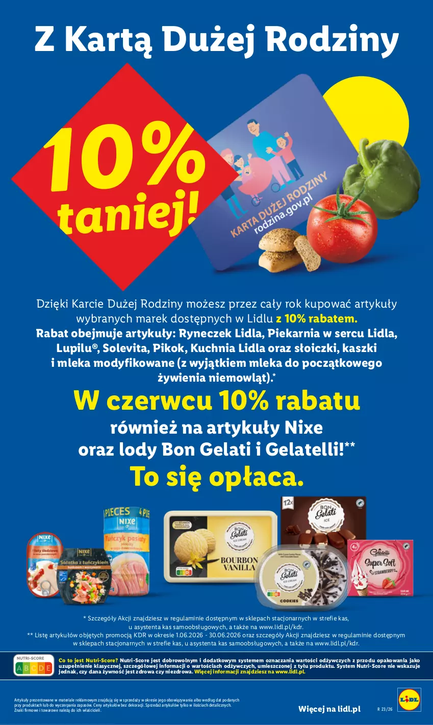Gazetka promocyjna Lidl - Gazetka ważna od 1.06 do 3.06 - ważna 01.06 do 03.06.2026 - strona 107 - produkty: Kuchnia, Lody, PIKOK, Ser, Słoiczki
