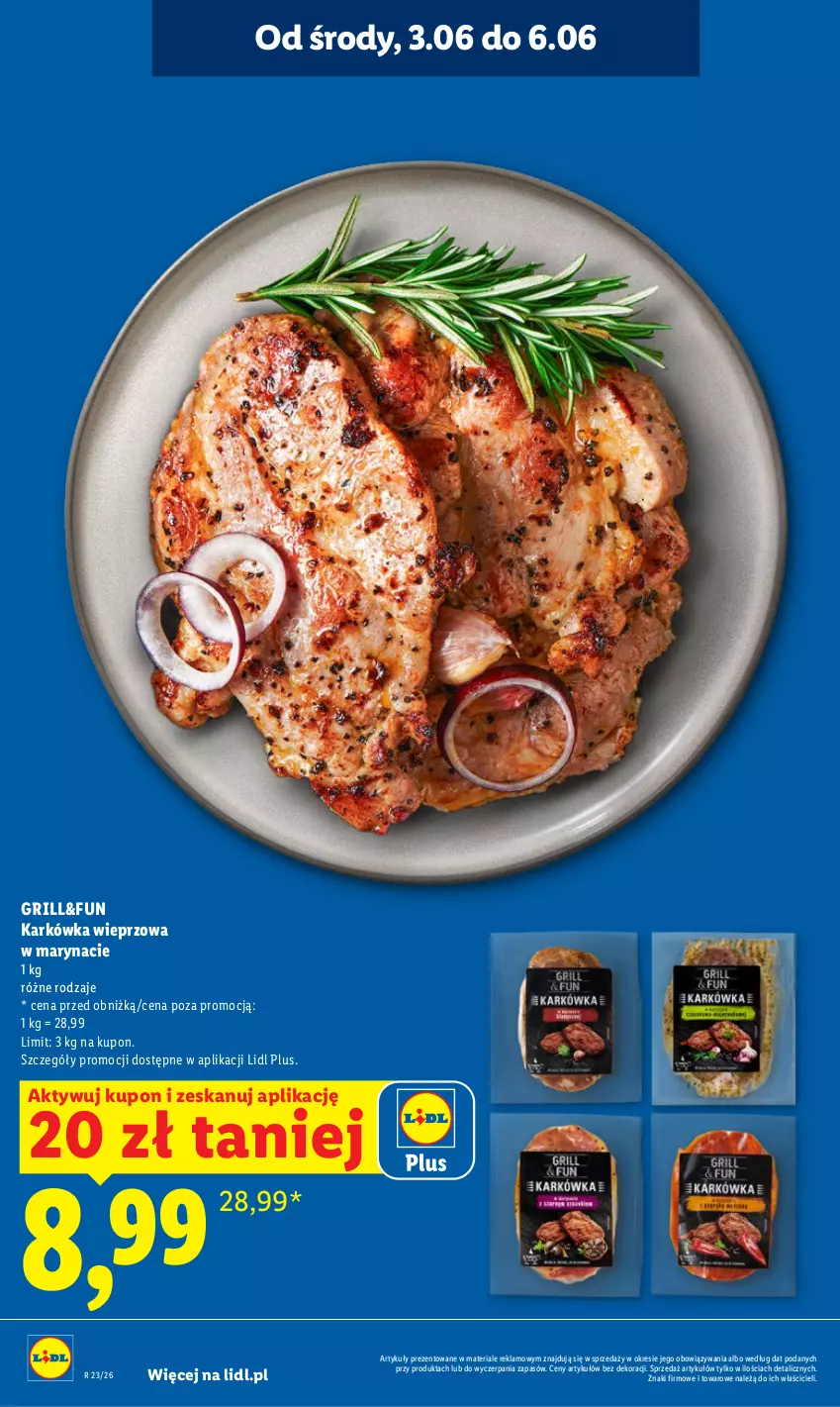 Gazetka promocyjna Lidl - Gazetka ważna od 1.06 do 3.06 - ważna 01.06 do 03.06.2026 - strona 18 - produkty: Grill, Karkówka wieprzowa