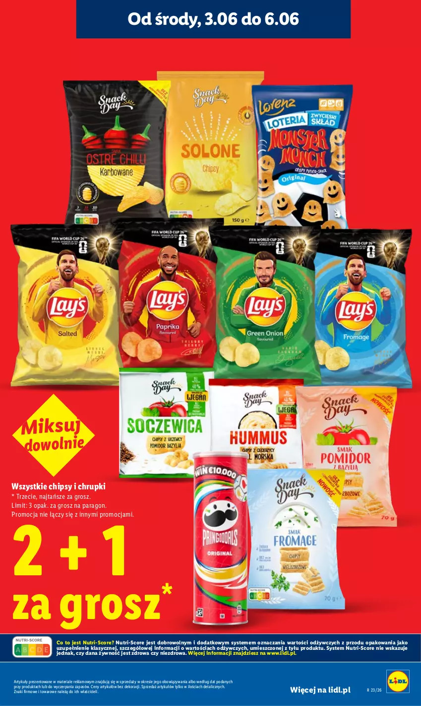 Gazetka promocyjna Lidl - Gazetka ważna od 1.06 do 3.06 - ważna 01.06 do 03.06.2026 - strona 23 - produkty: Chipsy, Chrupki