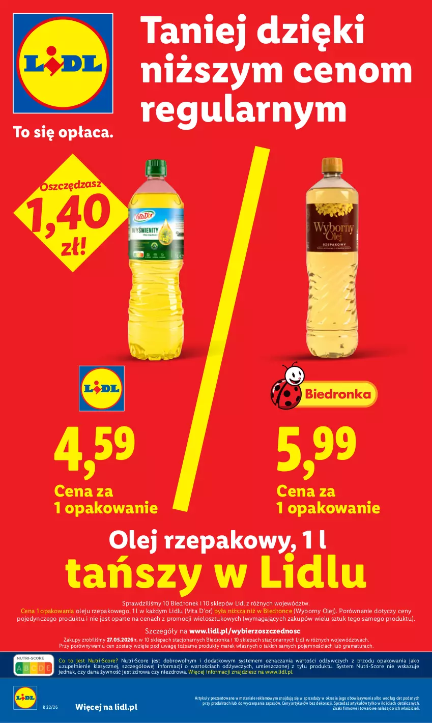 Gazetka promocyjna Lidl - Gazetka ważna od 1.06 do 3.06 - ważna 01.06 do 03.06.2026 - strona 26 - produkty: Gra, Olej, Olej rzepakowy, Por, Rama