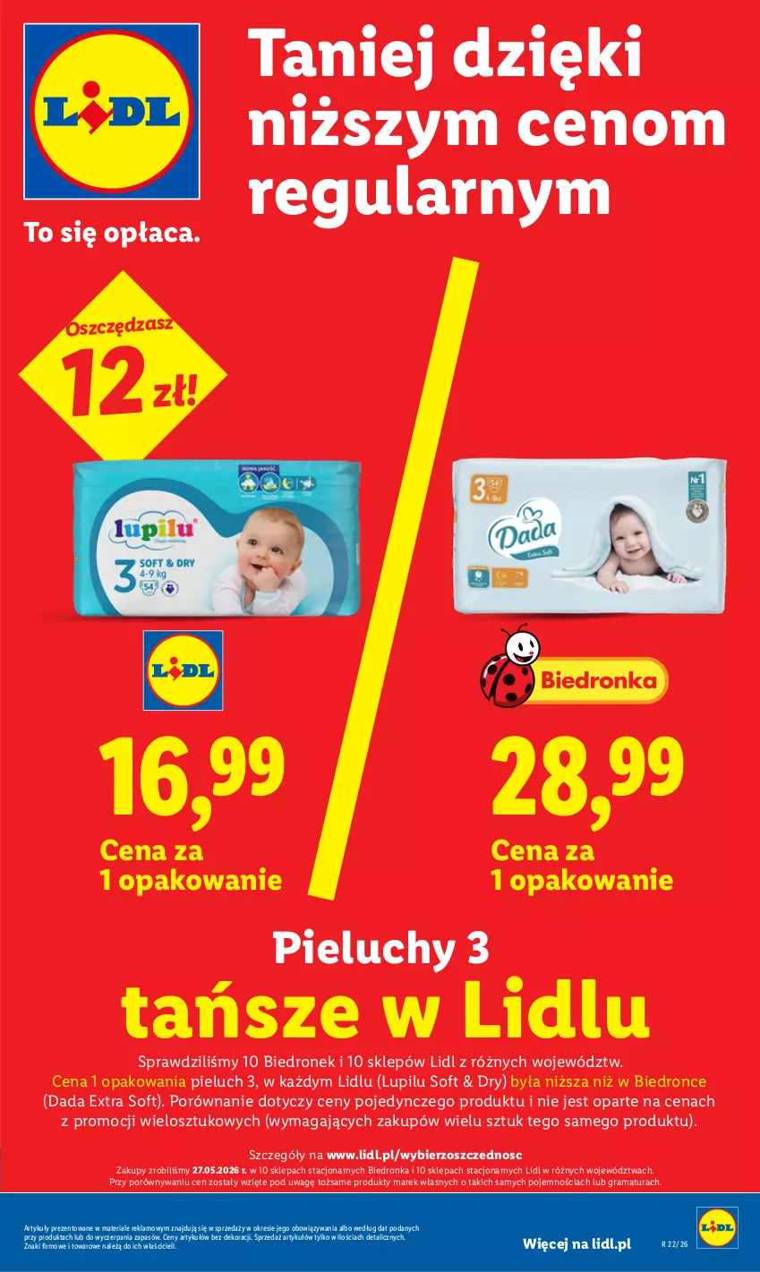 Gazetka promocyjna Lidl - Gazetka ważna od 1.06 do 3.06 - ważna 01.06 do 03.06.2026 - strona 27 - produkty: Dada, Gra, Pieluchy, Por, Rama
