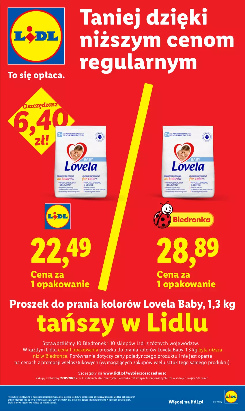 Gazetka promocyjna Lidl - Gazetka ważna od 1.06 do 3.06 - ważna 01.06 do 03.06.2026 - strona 35 - produkty: Lovela, Por, Proszek do prania