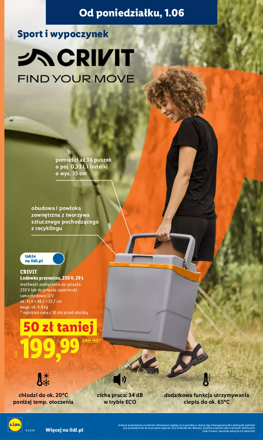 Gazetka promocyjna Lidl - Gazetka ważna od 1.06 do 3.06 - ważna 01.06 do 03.06.2026 - strona 40 - produkty: Lodówka, Por, Sport, Waga