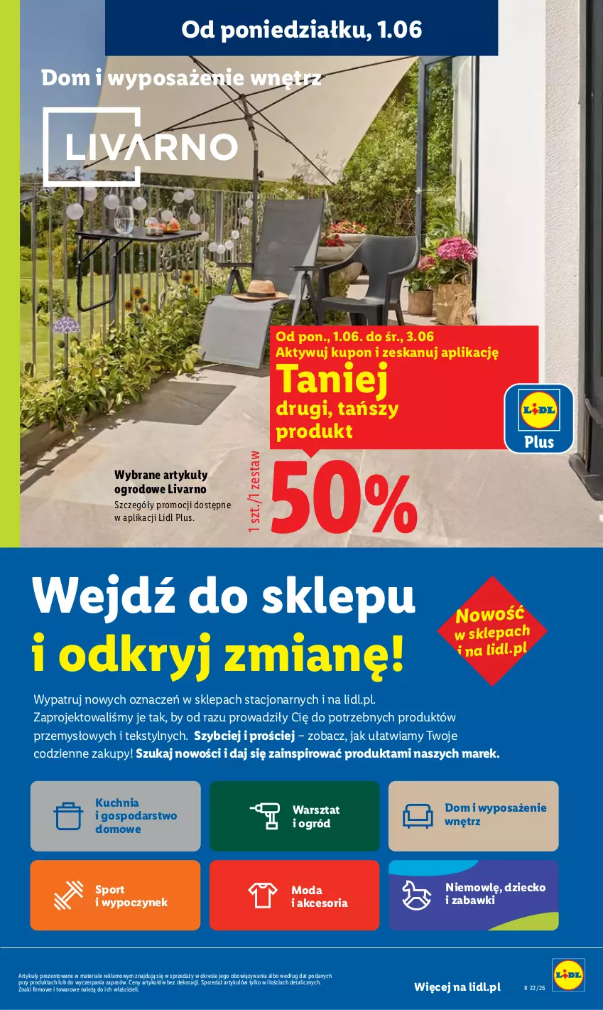 Gazetka promocyjna Lidl - Gazetka ważna od 1.06 do 3.06 - ważna 01.06 do 03.06.2026 - strona 43 - produkty: Ivar, Kuchnia, Moda, Ogród, Por, Sport