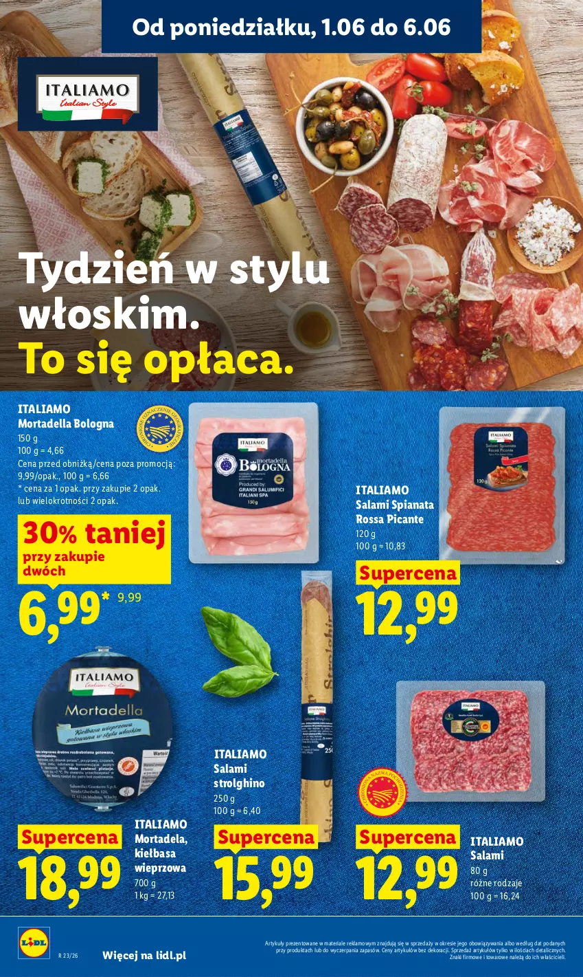 Gazetka promocyjna Lidl - Gazetka ważna od 1.06 do 3.06 - ważna 01.06 do 03.06.2026 - strona 50 - produkty: Dell, Kiełbasa, LG, Mortadella, Salami