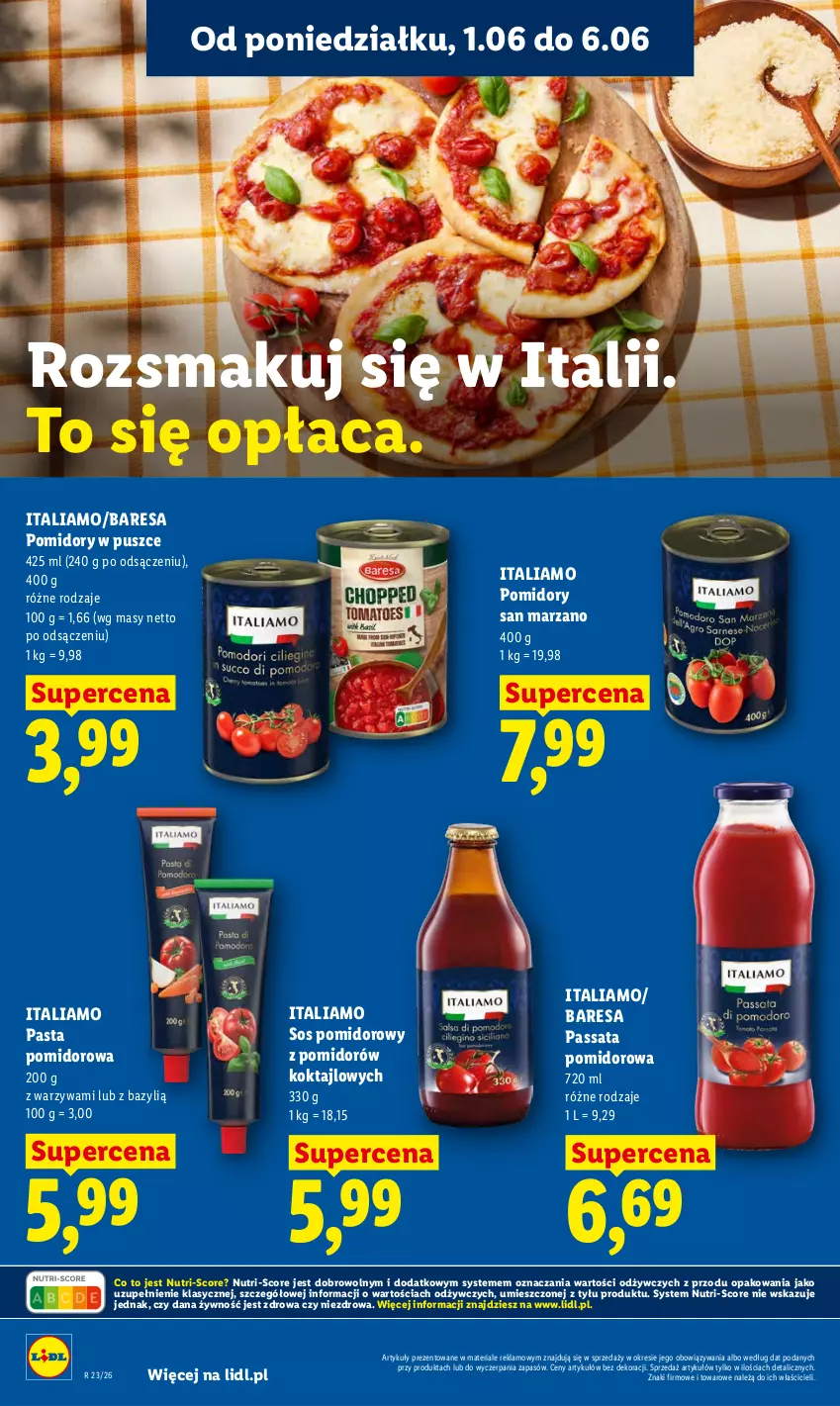 Gazetka promocyjna Lidl - Gazetka ważna od 1.06 do 3.06 - ważna 01.06 do 03.06.2026 - strona 56 - produkty: Bazyl, Pomidory, Sos, Sos pomidorowy, Warzywa