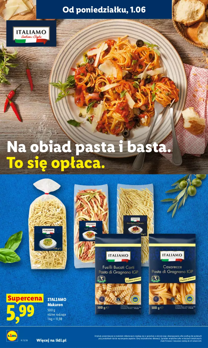 Gazetka promocyjna Lidl - Gazetka ważna od 1.06 do 3.06 - ważna 01.06 do 03.06.2026 - strona 60 - produkty: Makaron