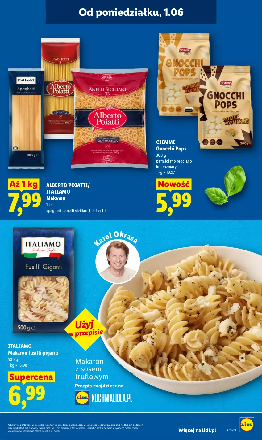 Gazetka promocyjna Lidl - Gazetka ważna od 1.06 do 3.06 - ważna 01.06 do 03.06.2026 - strona 61 - produkty: Gnocchi, Makaron, Makaron z sosem, Sos, Spaghetti