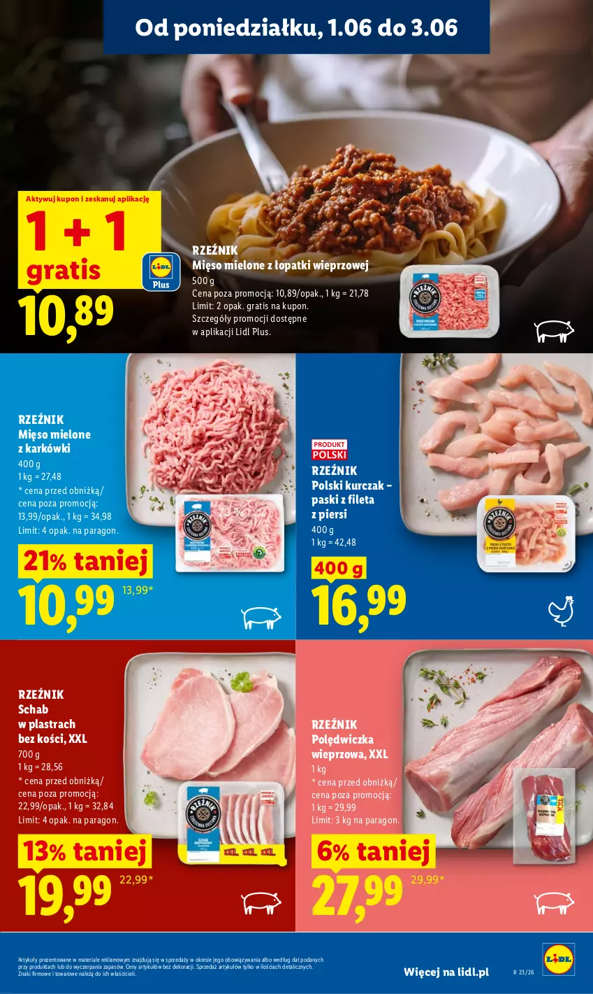 Gazetka promocyjna Lidl - Gazetka ważna od 1.06 do 3.06 - ważna 01.06 do 03.06.2026 - strona 73 - produkty: Gra, Kurczak, Mięso, Mięso mielone, Mięso mielone z łopatki wieprzowej, Polędwiczka wieprzowa