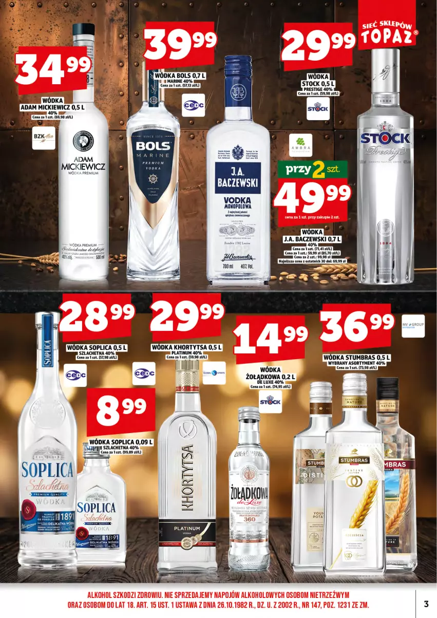 Gazetka promocyjna Topaz - Gazetka - ważna 01.11 do 15.11.2026 - strona 5 - produkty: Bols, Soplica, Wódka