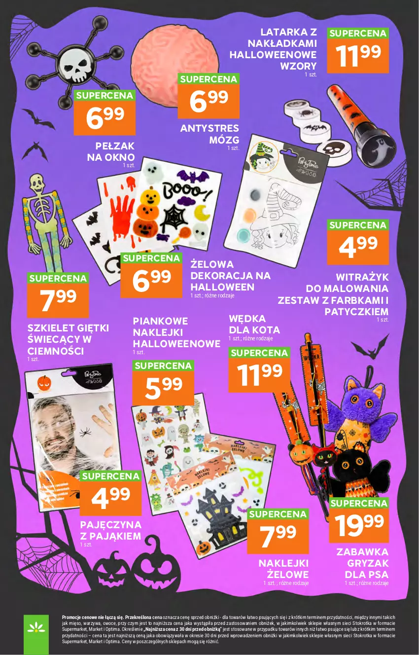 Gazetka promocyjna Stokrotka - Market - ważna 22.10 do 28.10.2026 - strona 42 - produkty: Fa, Gry, Klej, Latarka, Mięso, Okno, Optima, Owoce, Tarka, Warzywa, Zabawka