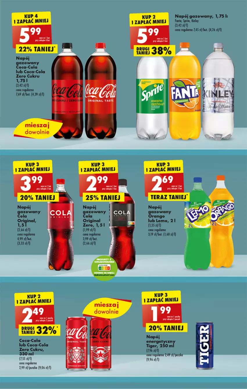 Gazetka promocyjna Biedronka - ważna 13.02 do 18.02.2023 - strona 33 - produkty: Coca-Cola, Gin, Napój, Napój gazowany, Tera, Tiger