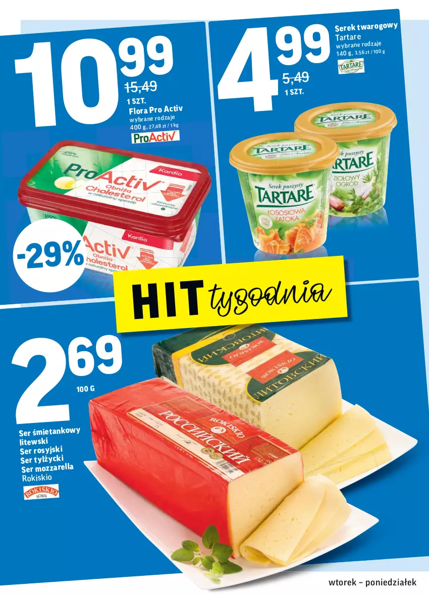 Gazetka promocyjna Intermarche - Gazetka promocyjna - ważna 16.11 do 22.11.2021 - strona 18 - produkty: Flora, Mozzarella, Ser, Serek, Tarta, Tartare