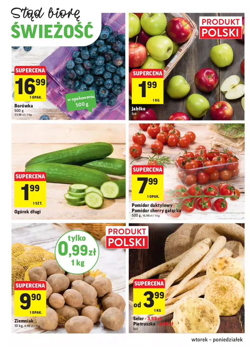 Gazetka promocyjna Intermarche - Gazetka promocyjna - ważna 16.11 do 22.11.2021 - strona 8 - produkty: Borówka, Ogórek, Pietruszka