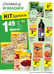 Gazetka promocyjna Intermarche - Gazetka promocyjna - Gazetka - ważna od 22.11 do 22.11.2021 - strona 22 - produkty: Top, Sos, Zupa, Bonduelle, Winiary, Chipsy, Bruschette, Kamis, Kukurydza, Fa