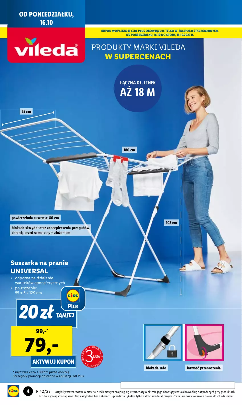 Gazetka promocyjna Lidl - GAZETKA - ważna 16.10 do 21.10.2023 - strona 6 - produkty: Piec, Por, Vileda