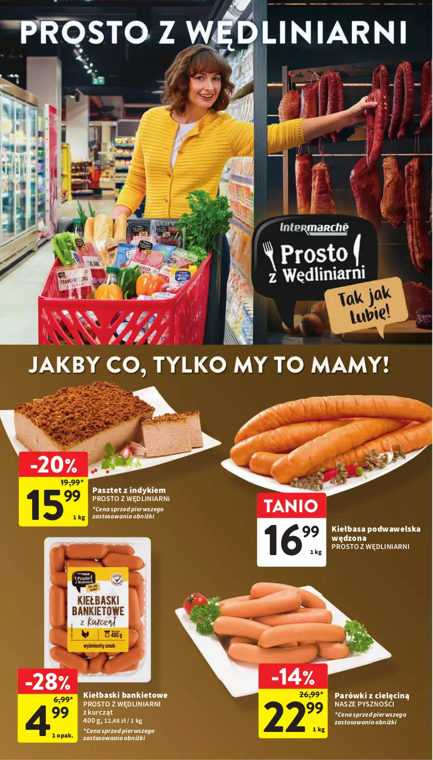 Gazetka promocyjna Intermarche - ważna 21.03 do 25.03.2024 - strona 32 - produkty: Kiełbasa, Kiełbasa podwawelska, Parówki, Pasztet, Wawel