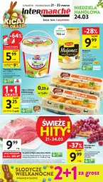 Gazetka promocyjna Intermarche - Gazetka - ważna od 25.03 do 25.03.2024 - strona 1 - produkty: Piwa, Majonez, Ser, Gra, Papier, Twaróg, Szynka wieprzowa, Zott, Jaja, Winiary, Tran, Szynka, Zott Primo, Wino, Karmi