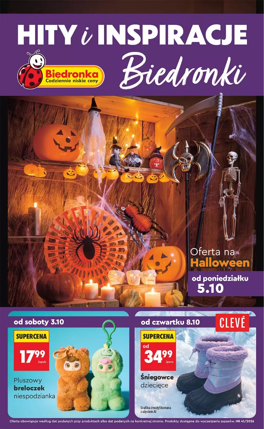 Gazetka promocyjna Biedronka - Okazje Tygodnia - ważna 03.10 do 17.10.2026 - strona 1 - produkty: Breloczek, Dzieci, Gra, Grafika, Kret