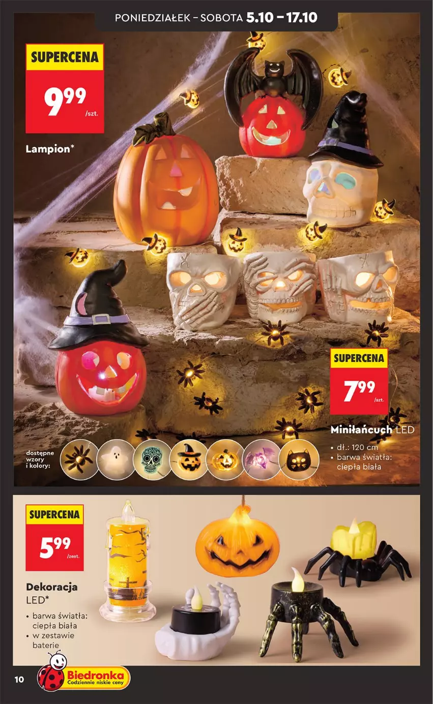 Gazetka promocyjna Biedronka - Okazje Tygodnia - ważna 03.10 do 17.10.2026 - strona 10 - produkty: Dekoracja LED