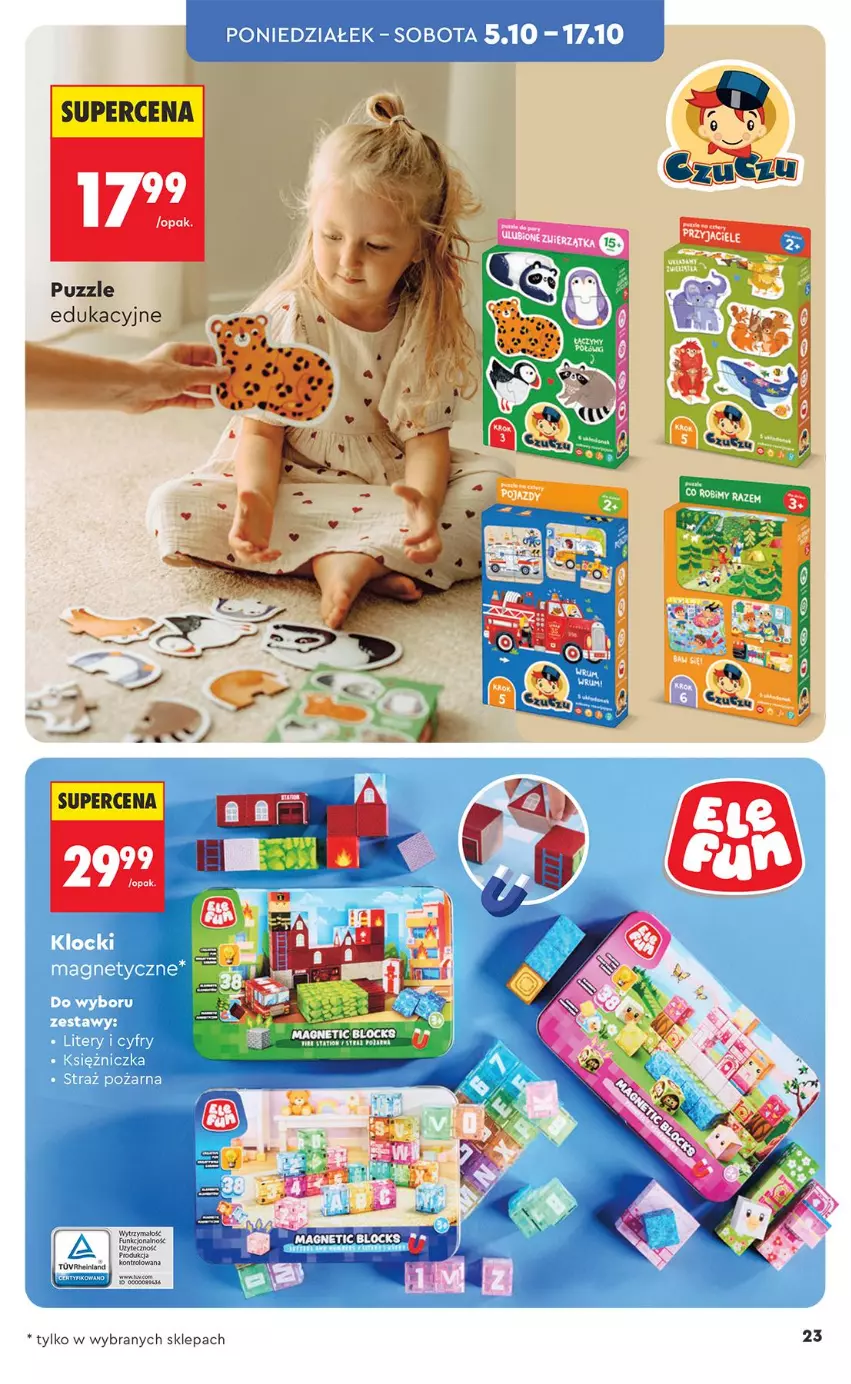 Gazetka promocyjna Biedronka - Okazje Tygodnia - ważna 03.10 do 17.10.2026 - strona 23 - produkty: Puzzle
